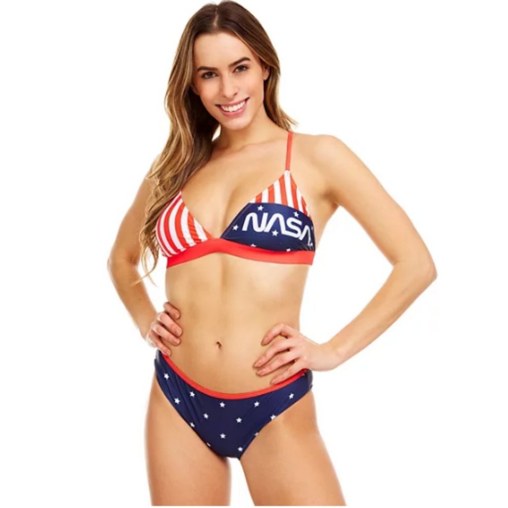 Women's UNDERCURRENT NASA Americana Racerback 2-Piece Bikini Set